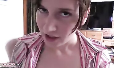 POV Brunette MILF With Big Tits Doesn't Care Who Gets Her Dick