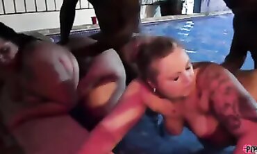 Breana Khalo and Davina Raines Take BBC from Montana and Jay PlayHard