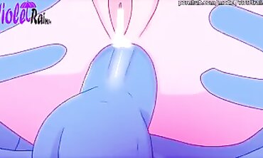VioletRain34: Blue Nails, Pink Rump, and a Deep Anal Wedge