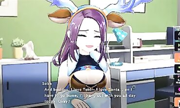Sweetie Reindeer Seria Holiday Cosplay Romp