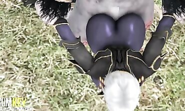 Ebony Elf Milf Gets Rough 3D Monster Sex