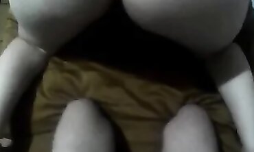 POV: Naughty Girl Gets Spunked on Her Huge Latina Booty
