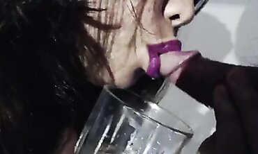 Step Mommy Gulp My Cum in a Glass