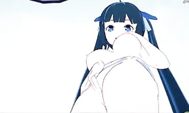 Hestia Fingering Her Pussy To Orgasm - DanMachi Anime