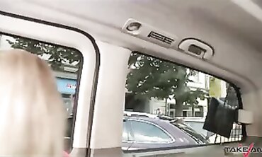Quickie with Stunning Blonde in a Car