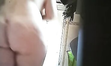 BBW Ex-Wife Shows Off Huge Puffy Pussy In The Shower