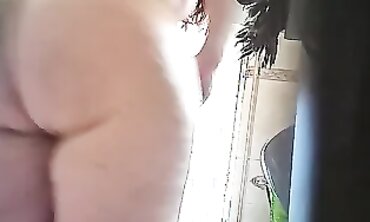 BBW Ex-Wife Shows Off Huge Puffy Pussy In The Shower