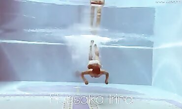 Irina Russaka's Slender Underwater Nude Performance