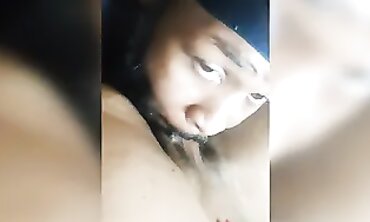 Ebony MILF BigdBigred Gets Deep Throat and Ass Worship