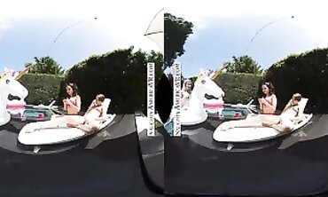 Voluptuous Stepdaughter and Friends Enjoy Summer Fun with Stepparent