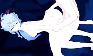 Ganyu's Big Ass Takes Rough Doggystyle Under the Stars