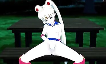 Sailor Moon Gets Fingered Until She Climaxes