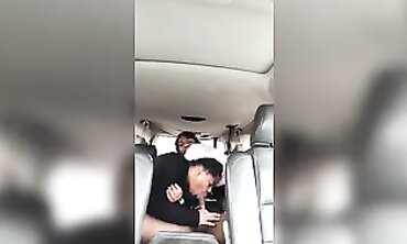 Ebony MILF Quickie In The Car