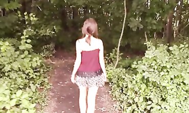 POV Outdoor Sex and Face Cum in the Park