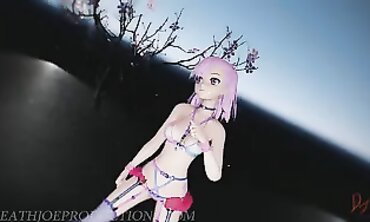 MMD Pinkish Misaka Donut Crevice Animation
