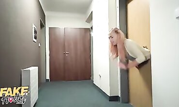 Jenny Wild Gets Stuck in Hostel Door and Threesome