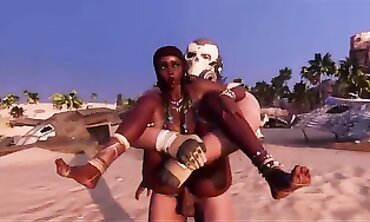 African Queen Gets Anal Creampie in Wildlife Animation