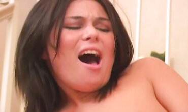 Scorching Brown-Haired Ashley Blue Blows And Gulps