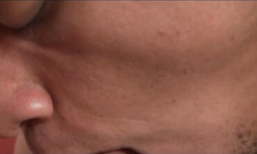 Brazillian T-Model Cassia Gets Orbs Glazed In Spunk After Breast Plumb