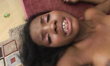 Adorable Dark-Hued Yazmene In An Multiracial Three Way With 2 Milky Peckers