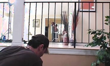 Excellent Behind The Episodes Act From A Pornography Set That Showcases Adorable Jugs And Culo