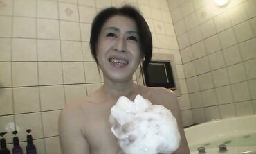 Bony Japanese Gets Furry Cooch Toyed With