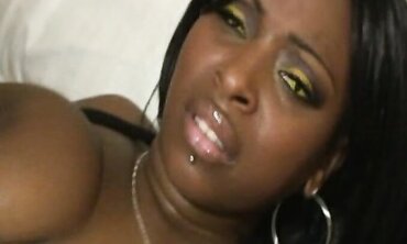 Skyy Dark-Hued Is A Nasty Ebony Alley Cat