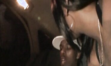 Skyy Dark-Hued Is A Nasty Ebony Alley Cat