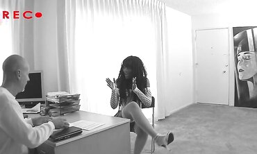 Ebony honey Nyomi Banxxx Gets Her Poon Banged by a Milky Manmeat two