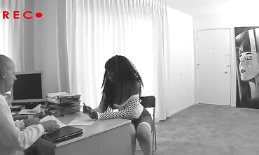 Ebony honey Nyomi Banxxx Gets Her Poon Banged by a Milky Manmeat two