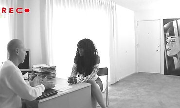 Ebony honey Nyomi Banxxx Gets Her Poon Banged by a Milky Manmeat two