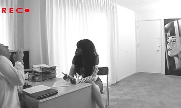 Ebony honey Nyomi Banxxx Gets Her Poon Banged by a Milky Manmeat two