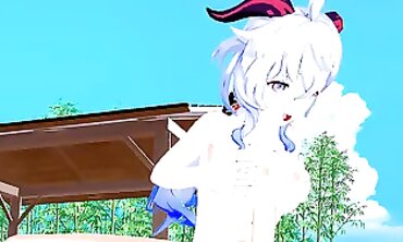 Ganyu Gives You a Knocker Job With Her Huge Tits
