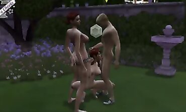 Crimson and AC Share a Naughty Threesome with Their Curious Roommate