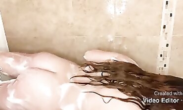 POV Redhead MILF Takes a Shower With Her Big Ass
