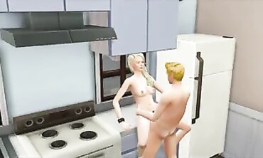 Unholy Quirks: Ex-Wife Kitchen Gangbang in The Sims