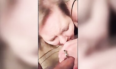 POV: British Granny Swallows barely legal Lad's Load