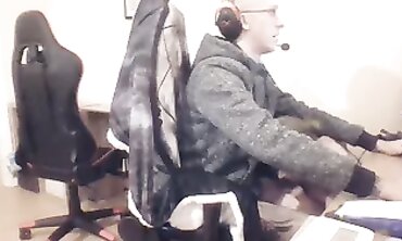 Kinky Kiara Gargles Husband's Cock While He Chats Online