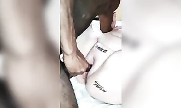 Lucky QOS Plumper Cuckold Gets BBC Prostate Creampie
