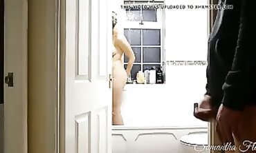Sexual Step-Stepdaughter Ep. 4: Bathroom Spy