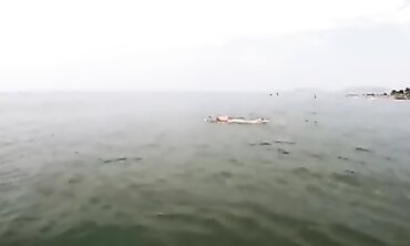 Russian MILF Swims Nude at Ada Bojana FKK Resort