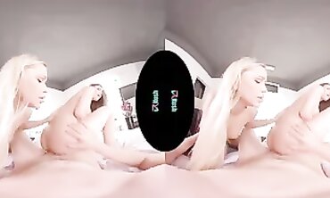 VRHUSH: Lola Myluv & Stacy Cruz Threesome POV