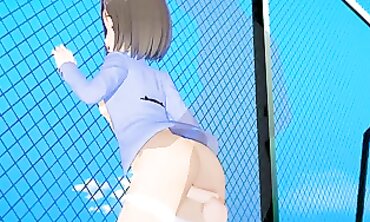 Megumi Morisato: 3D Koikatsu Outdoor Blowjob & Creampie