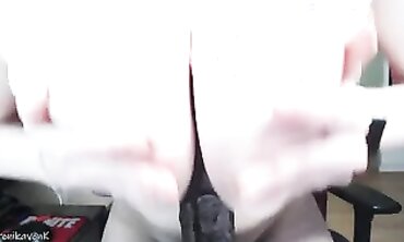 Ginger With Big Boobs And Hairy Pussy Uses A Shaft