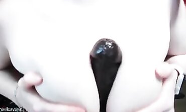 Ginger With Big Boobs And Hairy Pussy Uses A Shaft