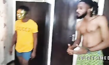 JulietSimeon Gets Plowed By Two Neighbors In My Apartment