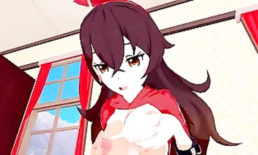 Amber Genshin Impact 3D Hentai Trio Action