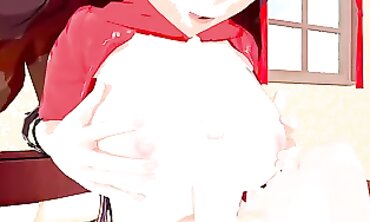 Amber Genshin Impact 3D Hentai Trio Action