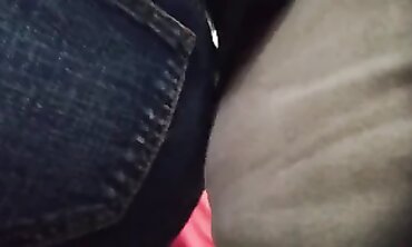 Massive Ebony Booty Gets Caressed