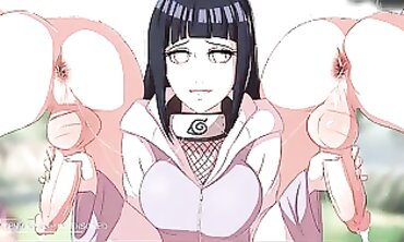 Naruto: Hinata Uncensored Anime Orgy with Ino, Tsunade, Sasuke & Kiba